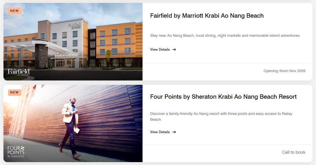 Fairfield by Marriott Krabi Ao Nang Beach, & Four Points by Sheraton Krabi Ao Nang Beach Resort