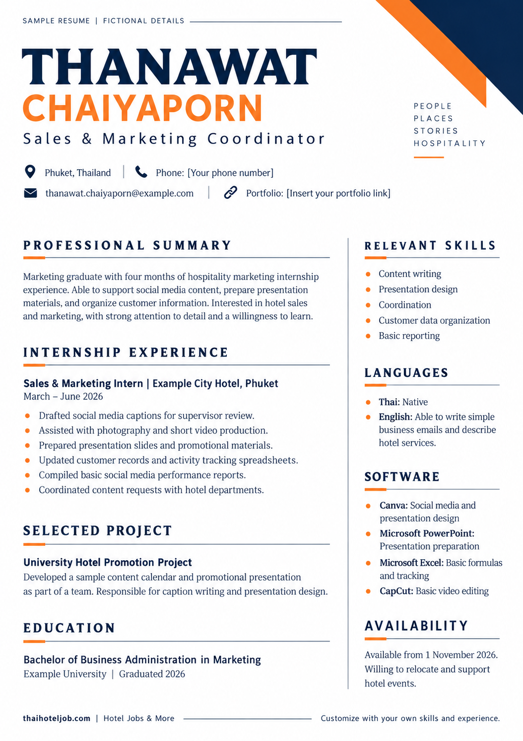 เทคนิค และหัวข้อที่ควรคำนึง ในการทำ Hotel Resume ให้โดดเด่น และ HR สนใจที่สุด